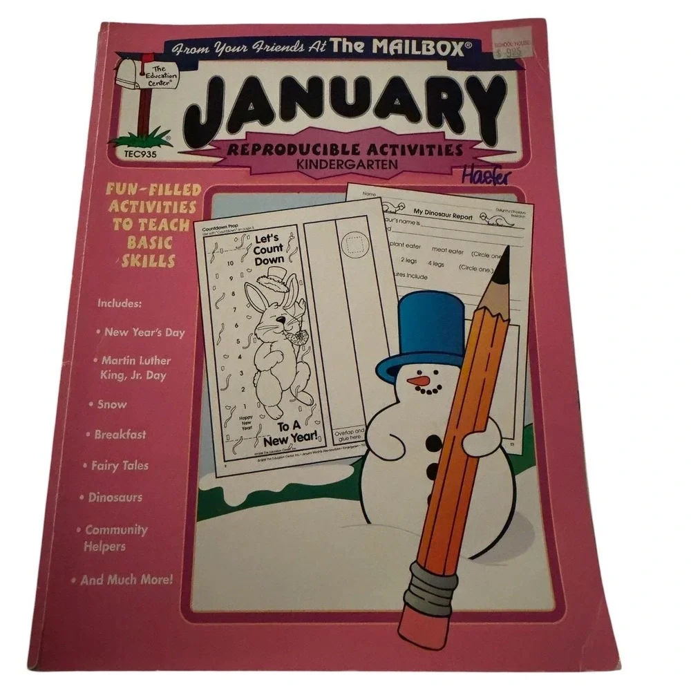 Vintage The Mailbox Kindergarten Reproducible Activities Lot of 8 Missing Feb